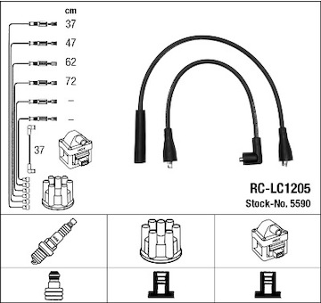 Sada kabelů pro zapalování NGK 5590