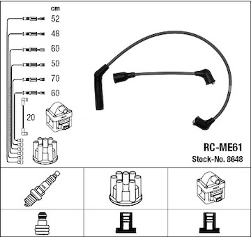 Sada kabelů pro zapalování NGK 8648