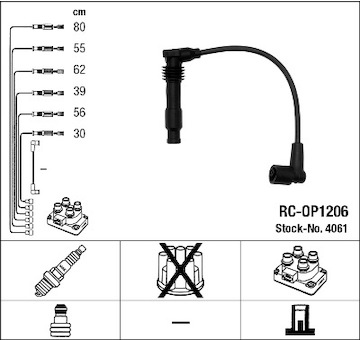 Sada kabelů pro zapalování NGK 4061
