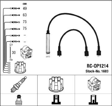 Sada kabelů pro zapalování NGK 1683