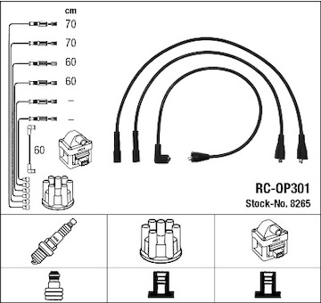 Sada kabelů pro zapalování NGK 8265