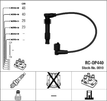 Sada kabelů pro zapalování NGK 0810