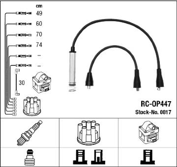 Sada kabelů pro zapalování NGK 0817
