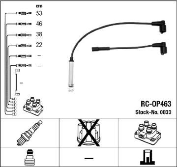 Sada kabelů pro zapalování NGK 0833