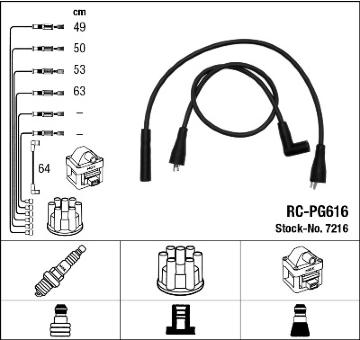Sada kabelů pro zapalování NGK 7216