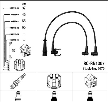 Sada kabelů pro zapalování NGK 6070