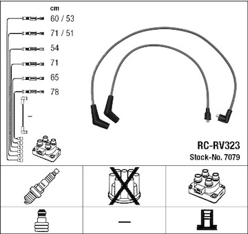 Sada kabelů pro zapalování NGK 7079
