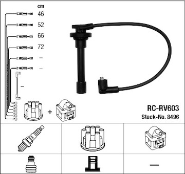 Sada kabelů pro zapalování NGK 8496