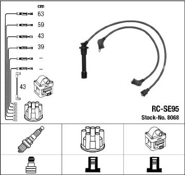Sada kabelů pro zapalování NGK 8068