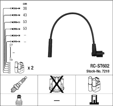 Sada kabelů pro zapalování NGK 7218