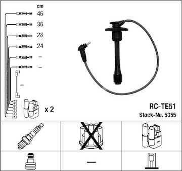 Sada kabelů pro zapalování NGK 5355