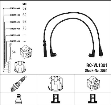 Sada kabelů pro zapalování NGK 2564