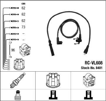 Sada kabelů pro zapalování NGK 8481