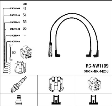 Sada kabelů pro zapalování NGK 44256