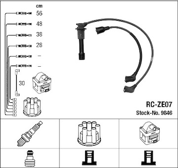 Sada kabelů pro zapalování NGK 9846