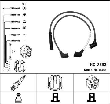 Sada kabelů pro zapalování NGK 5388