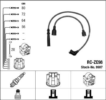 Sada kabelů pro zapalování NGK 9907
