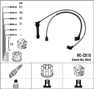 Sada kabelů pro zapalování NGK 9916