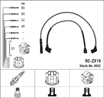 Sada kabelů pro zapalování NGK 9922