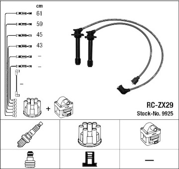 Sada kabelů pro zapalování NGK 9925
