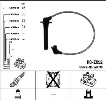 Sada kabelů pro zapalování NGK 8839