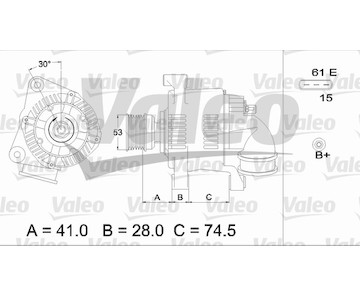 generátor VALEO 436655