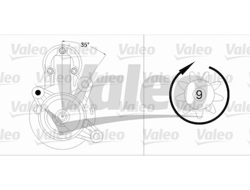 Startér VALEO 458204