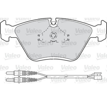 Sada brzdových destiček, kotoučová brzda VALEO 598281