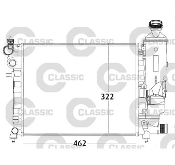 Chladič, chlazení motoru VALEO 231498