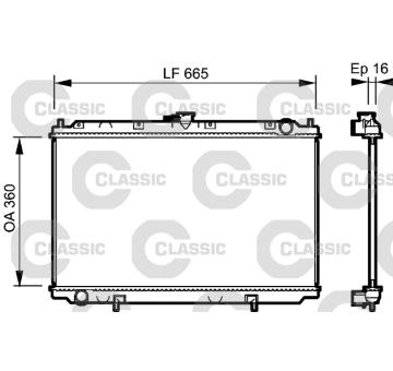 Chladič, chlazení motoru VALEO 232528