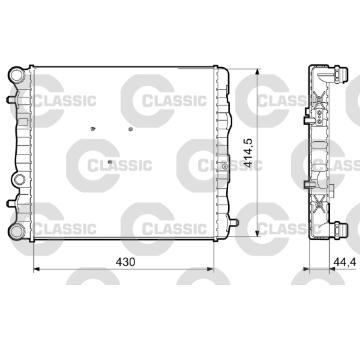 Chladič, chlazení motoru VALEO 233062