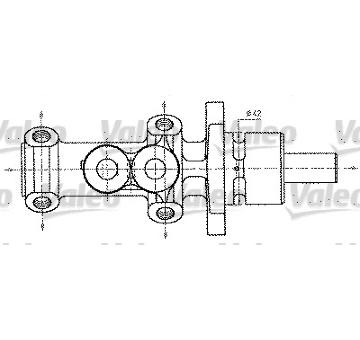 Hlavní brzdový válec VALEO 402227