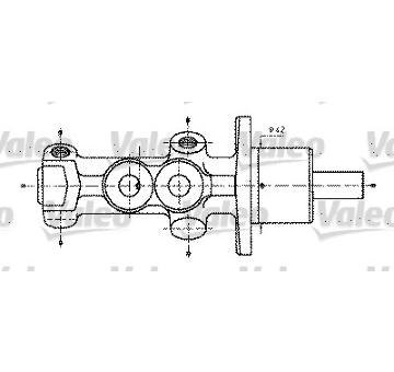 Hlavní brzdový válec VALEO 402232