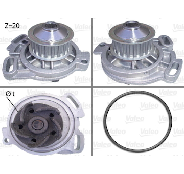 Vodní čerpadlo, chlazení motoru VALEO 506105