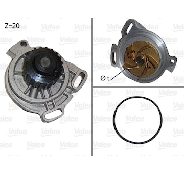 Vodní čerpadlo, chlazení motoru VALEO 506130