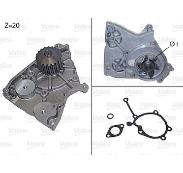 Vodní čerpadlo, chlazení motoru VALEO 506400