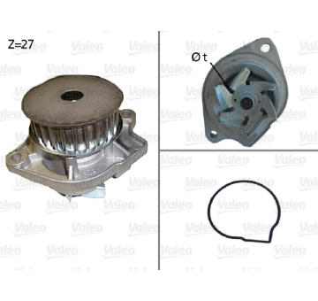 Vodní čerpadlo, chlazení motoru VALEO 506576