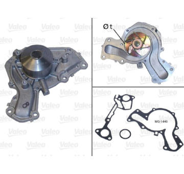 Vodní čerpadlo, chlazení motoru VALEO 506633
