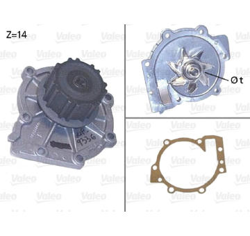 Vodní čerpadlo, chlazení motoru VALEO 506853