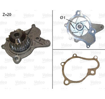 Vodní čerpadlo, chlazení motoru VALEO 506922