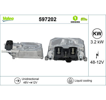 Měnič stejnosměrného napětí VALEO 597202