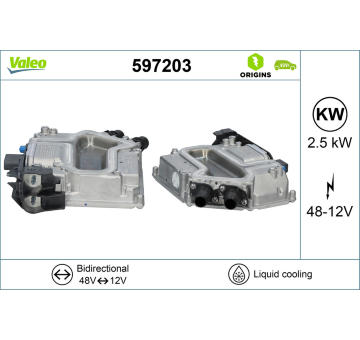Měnič stejnosměrného napětí VALEO 597203