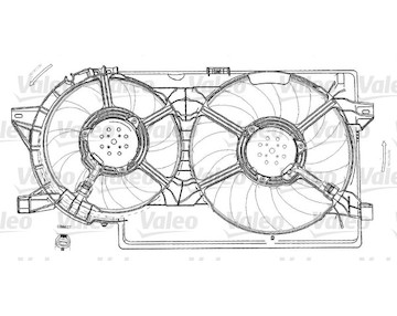 Větrák, chlazení motoru VALEO 696012