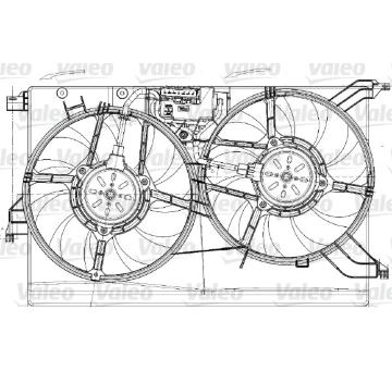 Větrák, chlazení motoru VALEO 696020