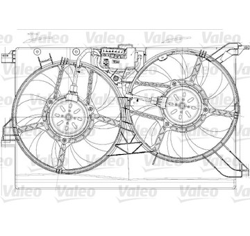 Větrák, chlazení motoru VALEO 696023