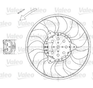 Větrák, chlazení motoru VALEO 696029