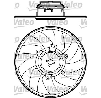 Větrák, chlazení motoru VALEO 696079