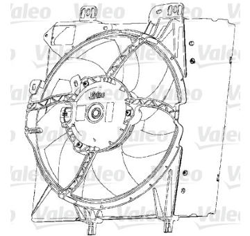 Větrák, chlazení motoru VALEO 696238