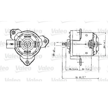 Elektromotor vetráka chladiča VALEO 698317