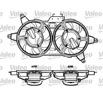 Ventilátor chladenia motora VALEO 698362